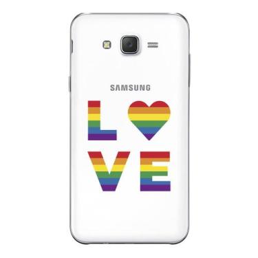 Imagem de Capa Case Capinha Samsung Galaxy  J5  Arco Iris Love - Showcase