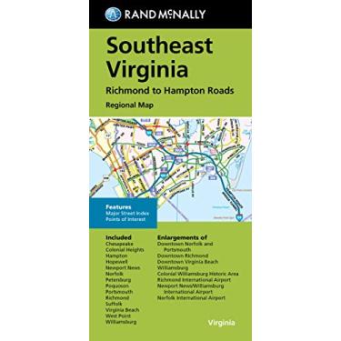 Imagem de Rand McNally Folded Map: Southeast Virginia Richmond to Hampton Roads Regional Map