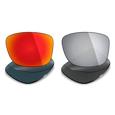 Imagem de Mryok 2 pares de lentes polarizadas de substituição para óculos de sol Oakley Jupiter Squared – Opções