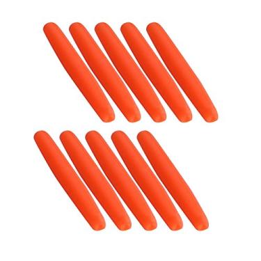 Imagem de Boias de pesca, boias de espuma, boias flutuantes de espuma de EVA, 200 peças duráveis indicador de gota de pesca, boia flutuante de água doce e salgada (M-laranja)