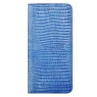 Imagem de Capa carteira para Google Pixel 6/6 Pro, capa flip de couro real com suporte para cartão fecho magnético antiarranhões à prova de choque Folio Book Phone Case, Blue1,6 Pro 6,7 polegadas