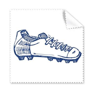 Imagem de Sapatos de futebol de desenho animado azul pano de limpeza de tela de telefone limpador de óculos 5 peças