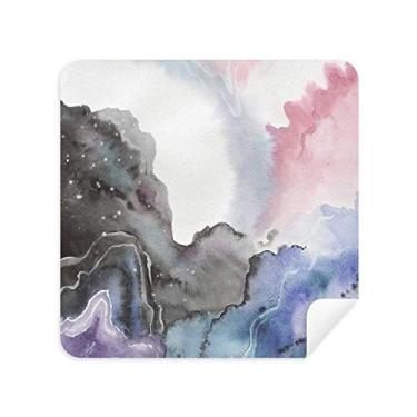 Imagem de Tinta aquarela, óculos de sombreamento abstrato, pano de limpeza de tela de telefone, tecido de camurça, 2 peças