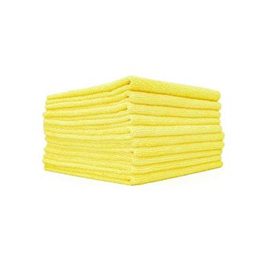 Imagem de Toalha felpuda de microfibra 300 16 x 16 The Rag CompanyThe Rag Company 10-Pack amarelo 51616-E300
