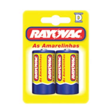 Imagem de Pilha Rayovac as Amarelinhas 10298 D Grande Blister com 2 1,5V