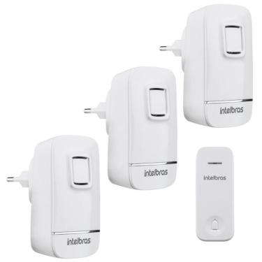 Imagem de Kit Campainha sem fio CIK 200 Intelbras Com 3 Pontos Interno