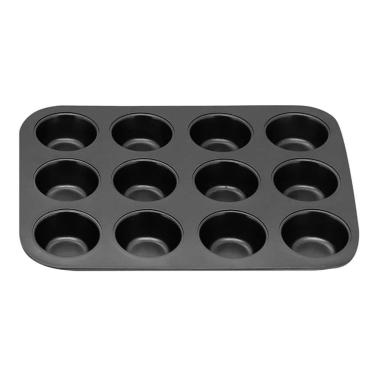 Imagem de Forma Assadeira Aço Teflon 12 Muffin Cupcakes