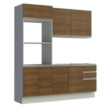 Imagem de Armário De Cozinha Compacta Madesa Acordes Com Balcão E Torre