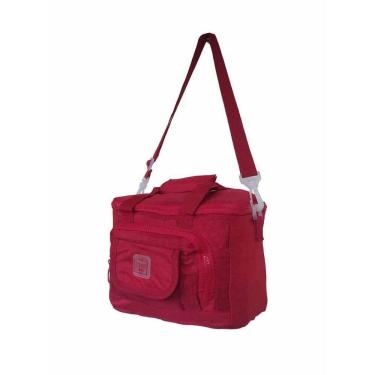 Imagem de Bolsa Térmica 6L Neon Roxa Marmita Cerveja Praia Viagens