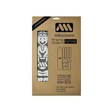 Imagem de All Mountain Style Protetor de quadro de bicicleta extra - ajuste universal, conjunto de 10 peças para tubo de penas, suporte de corrente, uso de cabo, PVC favo de mel de alto impacto