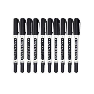 Imagem de Bestgift Marcador Artístico 2 Pontas Caixa à base de óleo Marcador Preto22