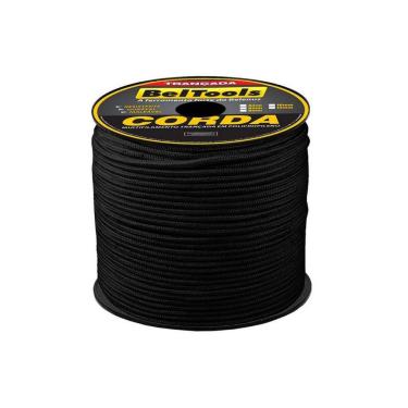 Imagem de Corda Seda Preta Carretel 8mm 220 metros Beltools