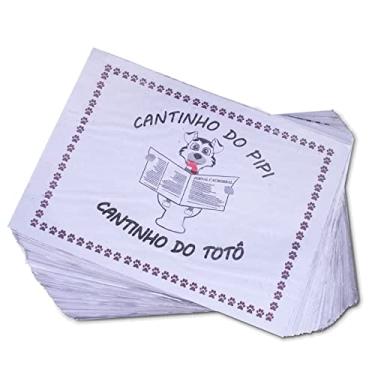 Imagem de Papel Jornal Tapete Pet PIPI Biodegradável Absorvente 60x35 cm 150 unid
