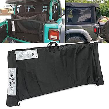 Imagem de Bolsa de armazenamento para janela superior macia serve para Jeep Wrangler JL JLU Sports Sahara Freedom Rubicon Unlimited 2 portas e 4 portas