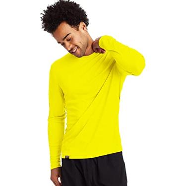 Imagem de Camiseta Proteção Solar Permanente UV50+ Tecido Gelado – Slim Fitness – Amarelo M