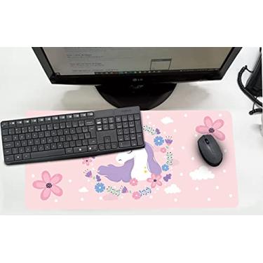Imagem de Mouse Pad/Desk Pad Grande 30x70cm - Unicórnio