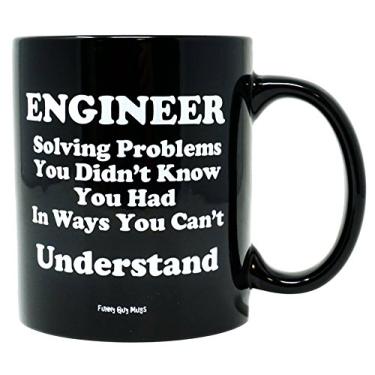 Imagem de Canecas de café engraçadas da Funny Guy Mugs, Engineer Solving Problems, 11 Ounce, 1