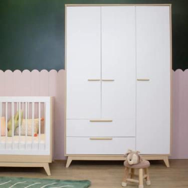 Imagem de Guarda Roupa Infantil MDF 3 Portas 2 Gavetas Linha Petit - Quater Móveis