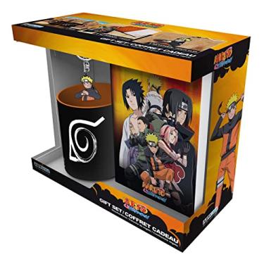 Imagem de ABYstyle Naruto Shippuden Gift Set Inclui Jouranl, Cerâmica Caneca de Chá de Café e Chaveiro Anime Manga Drinkware Home & Kitchen Acessórios Gift 3 Pcs