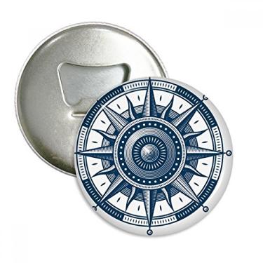 Imagem de Bússola Exploration Militar Oceano Abridor de Garrafas Imã de Geladeira Emblema Multifuncional