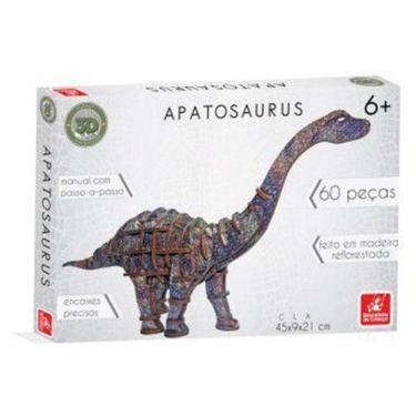 Imagem de Quebra Cabeça Puzzle Planet Adventure 3D 60 Peças Apatasaurus Brincade