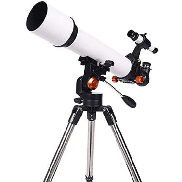 Imagem de Telescópio Telescópio Astronômico HD Monóculos de Zoom de alta potência com Tripé, Lente Barlow 3X 10MM+25MM Ocular Telescópio de dupla finalidade para observação de estrelas, Telescópio para