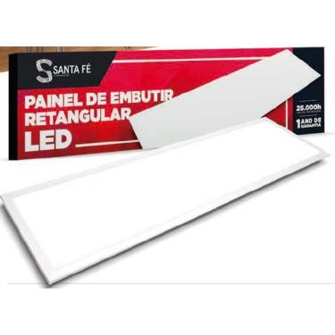 Imagem de Plafon Led Retangular Embutir 60 X 15cm 18w - Santa Fé | 4000k