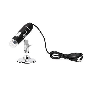 Imagem de Microscópio digital portátil USB 1600X para detecção portátil de visualização industrial com ampliador ajustável de 8 luzes LED