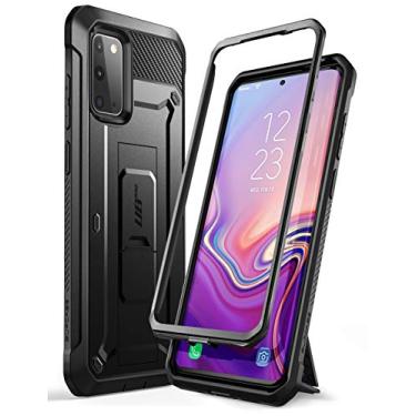 Imagem de SUPCASE Capa UB Pro Series projetada para Samsung Galaxy S20/S20 5G (versão 2020), coldre robusto de camada dupla e capa com suporte sem protetor de tela integrado (preto), SUP-GS-XIe-UBPro-Black