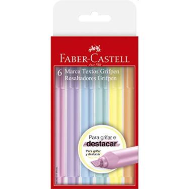 Imagem de Caneta Marca Texto Grifpen Cores Sortidas - Pacote com 6, Faber Castell, MT/TP6ZF, Multicolorido