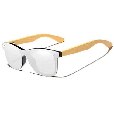 Imagem de Óculos de Sol Artesanal com Lentes Polarizadas Design de Madeira Banned 1976 Moda Casual (C5)