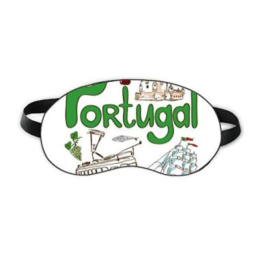 Imagem de Capa para sombra noturna macia com símbolo nacional de Portugal