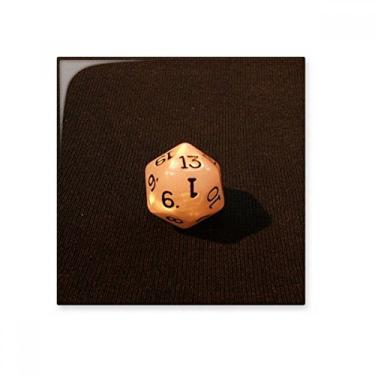 Imagem de Pedra de adorno de tijolo vitrificado com foto de dados de jogos brancos