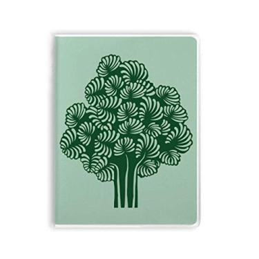 Imagem de Caderno de folhas de plantas e flores, árvores, capa de goma