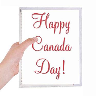Imagem de Caderno de folhas de bordo Happy Canada Day para desenho de folhas soltas diário recarregável