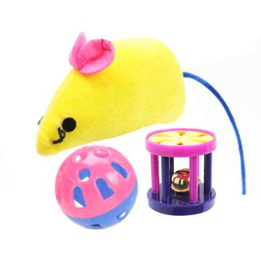 Imagem de Brinquedo Chalesco Ratinho Bolinha, Sininho - Cores Variadas