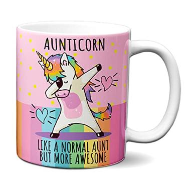 Imagem de Caneca Criativa Tia Incrível Unicórnio AuntCorn More Awesome