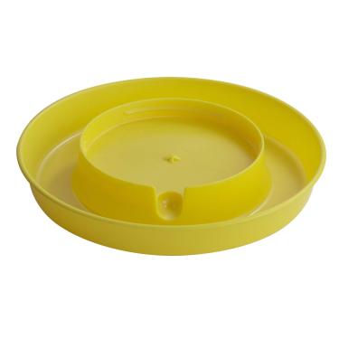 Imagem de Little Giant Base aparafusada para água de aves (1 galão) Base de plástico resistente para recipiente (amarelo) (Item nº 750YELLOW)
