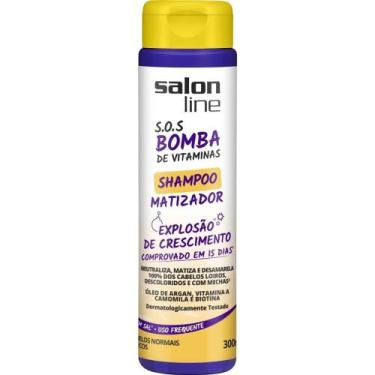 Imagem de Shampoo Matizador Salon Line S.O.S Bomba Cabelos Normais A Secos 300ml