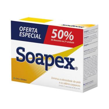 Imagem de Sabonete Soapex Barra Com 2X80gr Promocional