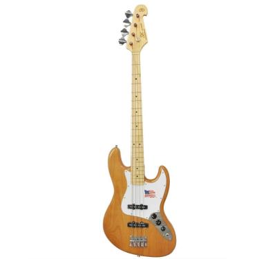 Imagem de Baixo Jazz Bass SX 4 Cordas JB Passivo American Alder SJBALDER Natural