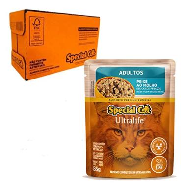 Imagem de Ração Úmida Special Cat Ultralife para Gatos Adultos Sabor Peixe ao Molho 85g - Pack com 12 unidades