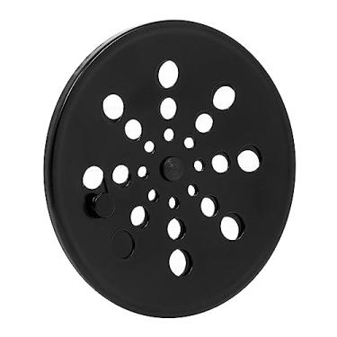 Imagem de Ralo Grelha Black Preto 15x15 Redondo Com Fecho Sistema Abre e Fecha Para Banheiro