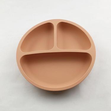 Imagem de Prato Infantil De SIlicone Com 3 Divisórias C/ Ventosa