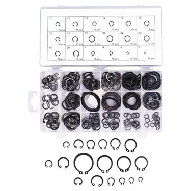 Imagem de NIKOU Conjunto de 225 peças de anel de fixação de retenção de clipe C para veículos de máquina