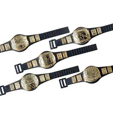 Imagem de Conjunto de 5 cinturões de campeonato para figuras de ação de wrestling