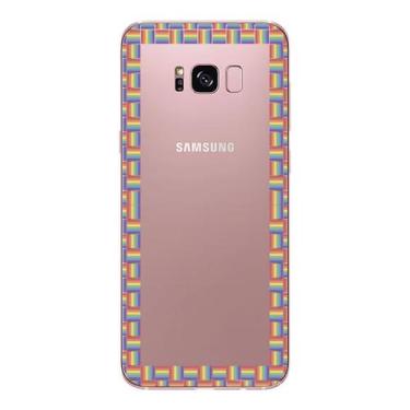 Imagem de Capa Case Capinha Samsung Galaxy  S8 Plus Arco Iris Moldura - Showcase