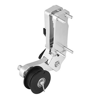 Imagem de Mini tensor de corrente de bicicleta, tensor de corrente de bicicleta, ajustador de motocicleta tensor de corrente rolo CNC liga de alumínio ferramenta universal (prata)