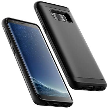 Imagem de JETech Capa à Prova de Choque para Samsung Galaxy S8, Case Capinha Protetora de Camada Dupla com Absorção de Choque (Preto)