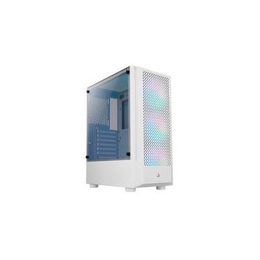 Imagem de Gabinete Gamer Rise Mode Wave White, Mid Tower, Lateral em Vidro Fumê, ARGB, ATX, 3 Cooler Fan ARGB, Branco - RM-WA-BW-ARGB